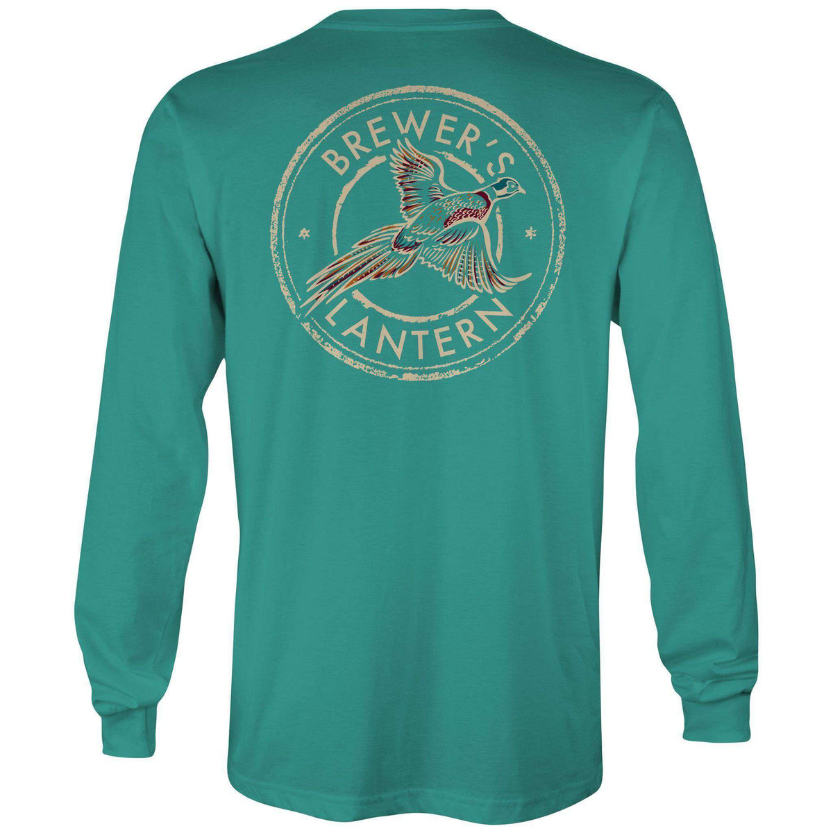 Arthur's Pheasant Long Sleeve Tee in Highlands Green by Brewer's Lantern - Country Club Prep