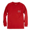 Authentic Alabama Heritage Long Sleeve Tee in Crimson by Southern Marsh - Country Club Prep