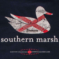 Authentic Alabama Heritage Long Sleeve Tee in Navy by Southern Marsh - Country Club Prep
