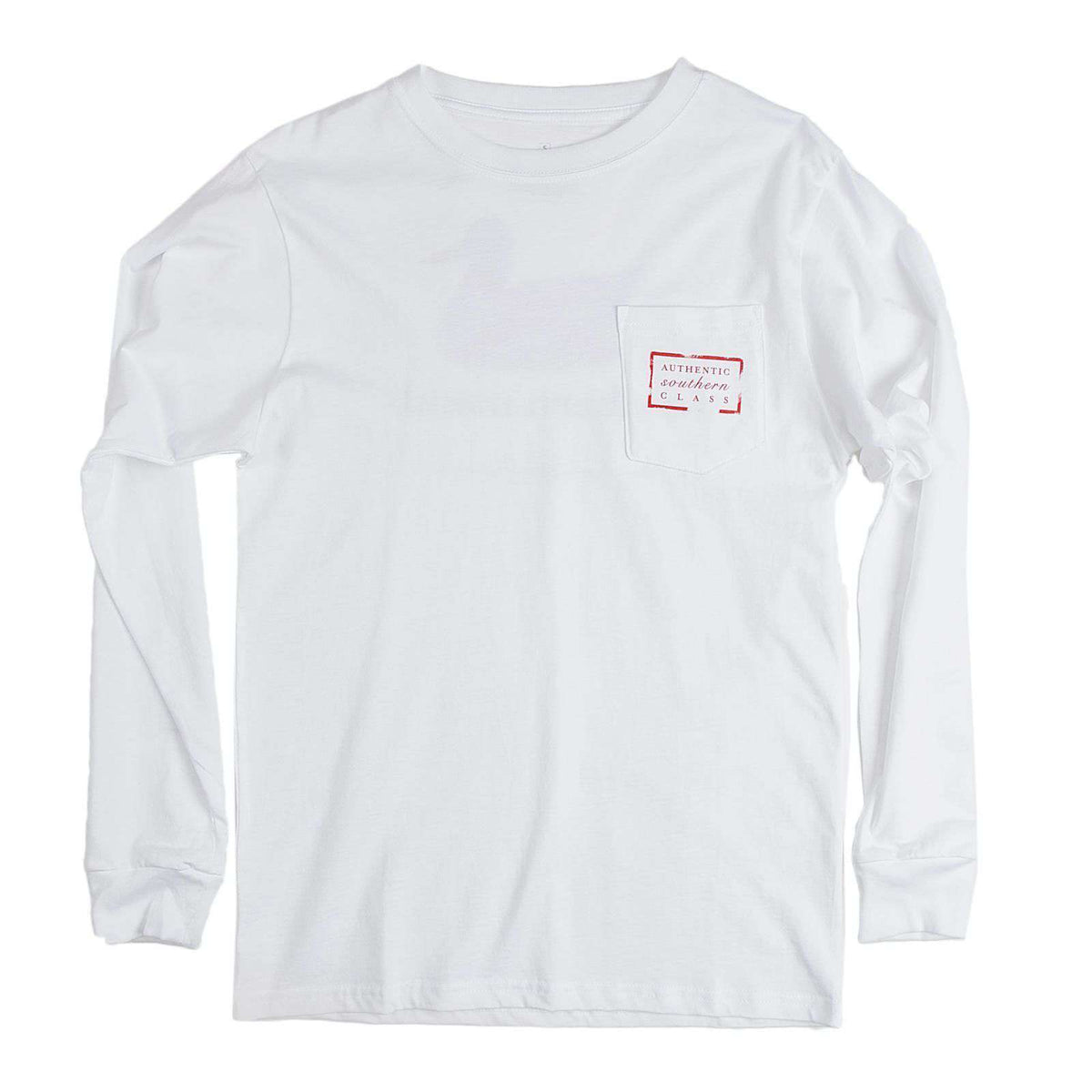 Authentic Alabama Heritage Long Sleeve Tee in White by Southern Marsh - Country Club Prep