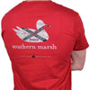 Authentic Alabama Heritage Tee in Crimson by Southern Marsh - Country Club Prep