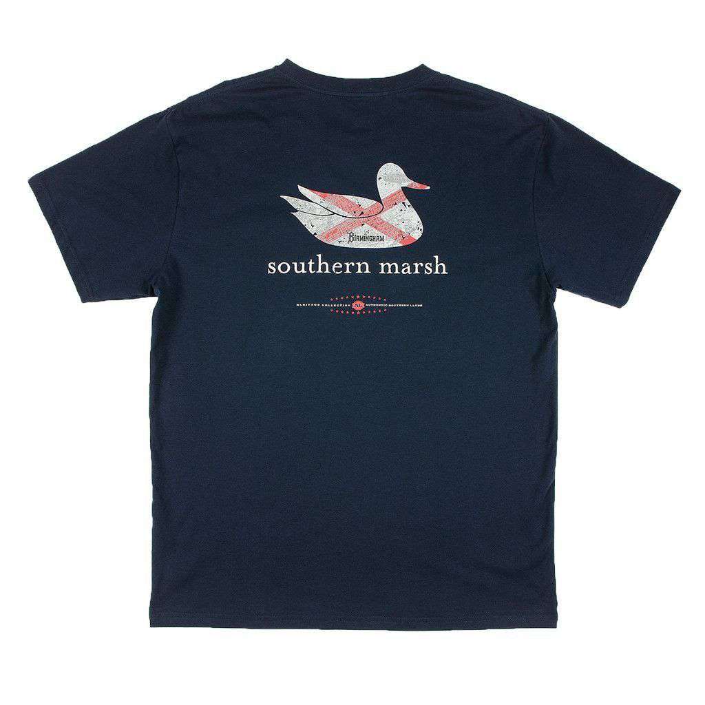 Authentic Alabama Heritage Tee in Navy by Southern Marsh - Country Club Prep