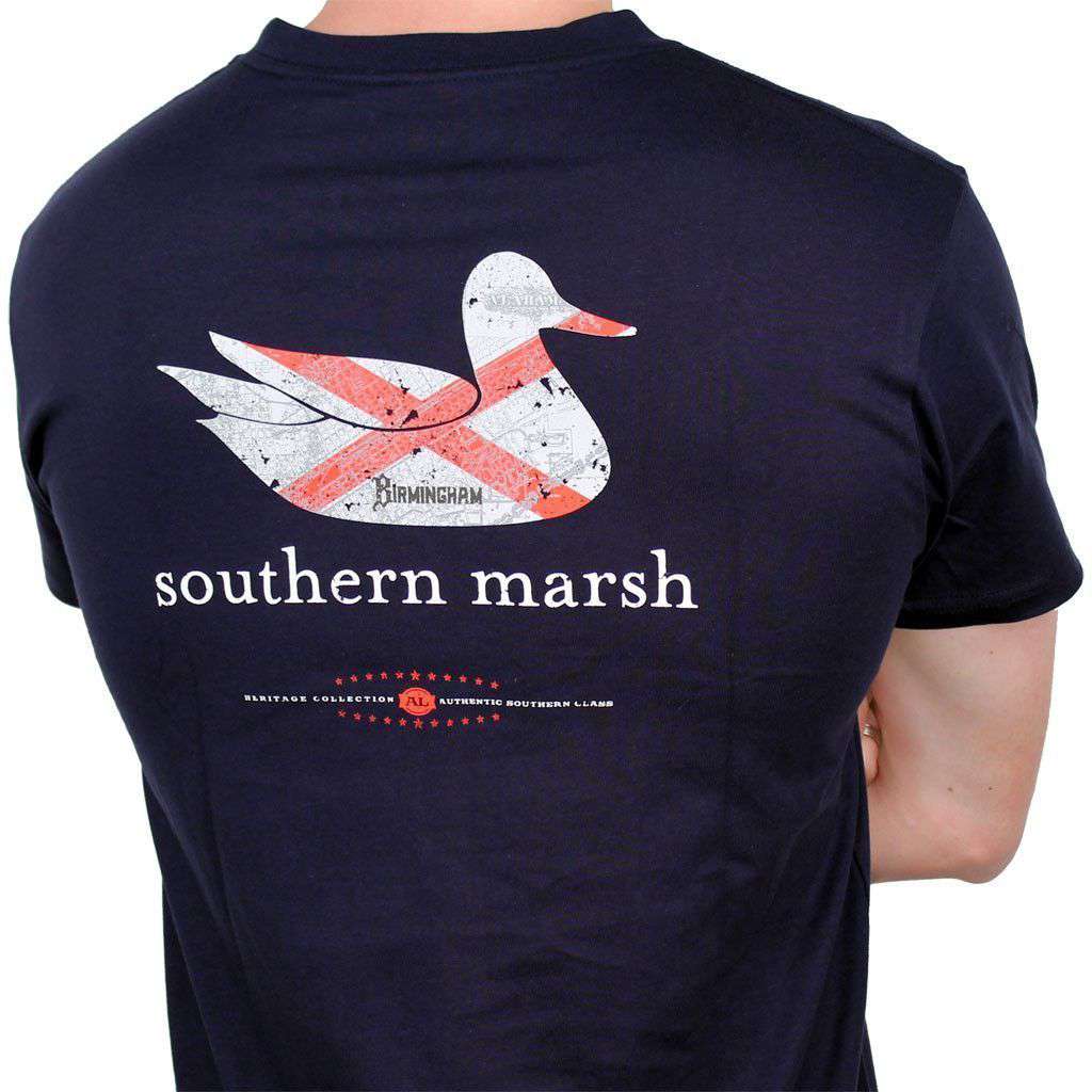 Authentic Alabama Heritage Tee in Navy by Southern Marsh - Country Club Prep