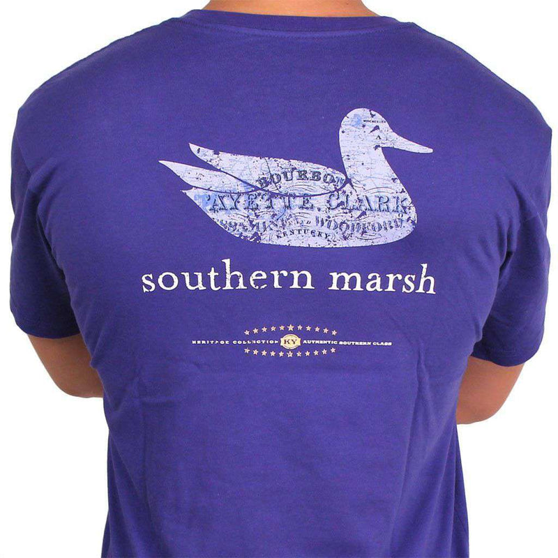 Authentic Kentucky Heritage Tee in Indigo by Southern Marsh - Country Club Prep