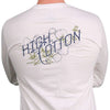 Authentic Letterpress LONG SLEEVE Pocket Tee in White by High Cotton - Country Club Prep
