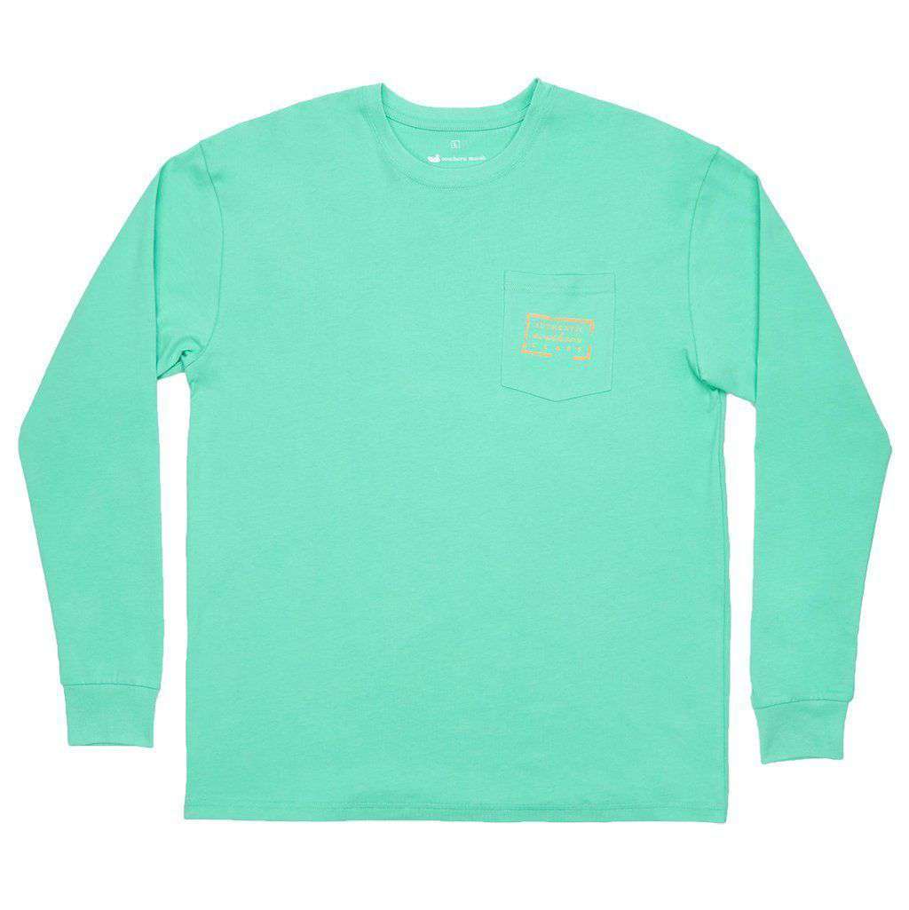 Authentic Long Sleeve Tee in Bimini Green by Southern Marsh - Country Club Prep