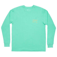 Authentic Long Sleeve Tee in Bimini Green by Southern Marsh - Country Club Prep