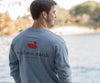 Authentic Long Sleeve Tee in Light Blue by Southern Marsh - Country Club Prep