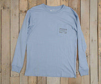 Authentic Long Sleeve Tee in Light Blue by Southern Marsh - Country Club Prep