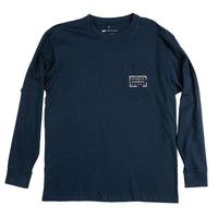 Authentic Long Sleeve Tee in Navy by Southern Marsh - Country Club Prep
