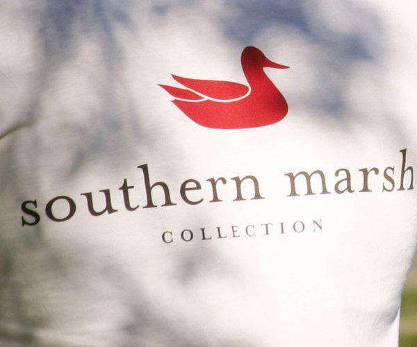 Authentic Long Sleeve Tee in White by Southern Marsh - Country Club Prep