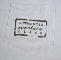 Authentic Long Sleeve Tee in White by Southern Marsh - Country Club Prep