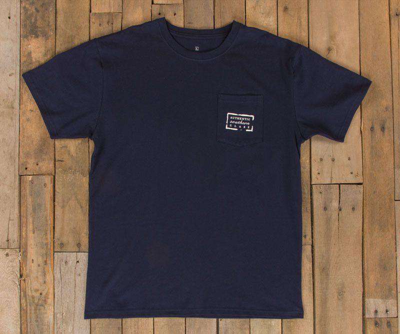 Authentic Mississippi Heritage Tee in Navy by Southern Marsh - Country Club Prep