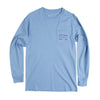 Authentic North Carolina Heritage Long Sleeve Tee in Breaker Blue by Southern Marsh - Country Club Prep