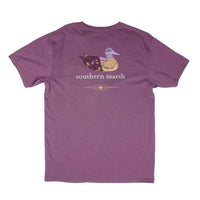 Authentic North Carolina Heritage Tee in Iris by Southern Marsh - Country Club Prep