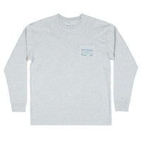 Authentic South Carolina Heritage Long Sleeve Tee in Light Gray by Southern Marsh - Country Club Prep