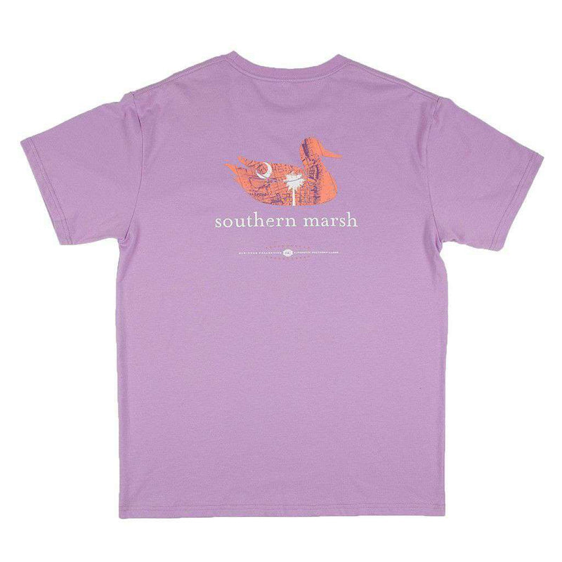 Authentic South Carolina Heritage Tee in Wharf Purple by Southern Marsh - Country Club Prep