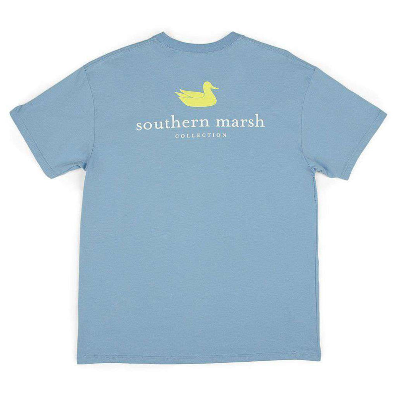 Authentic Tee in Breaker Blue by Southern Marsh - Country Club Prep