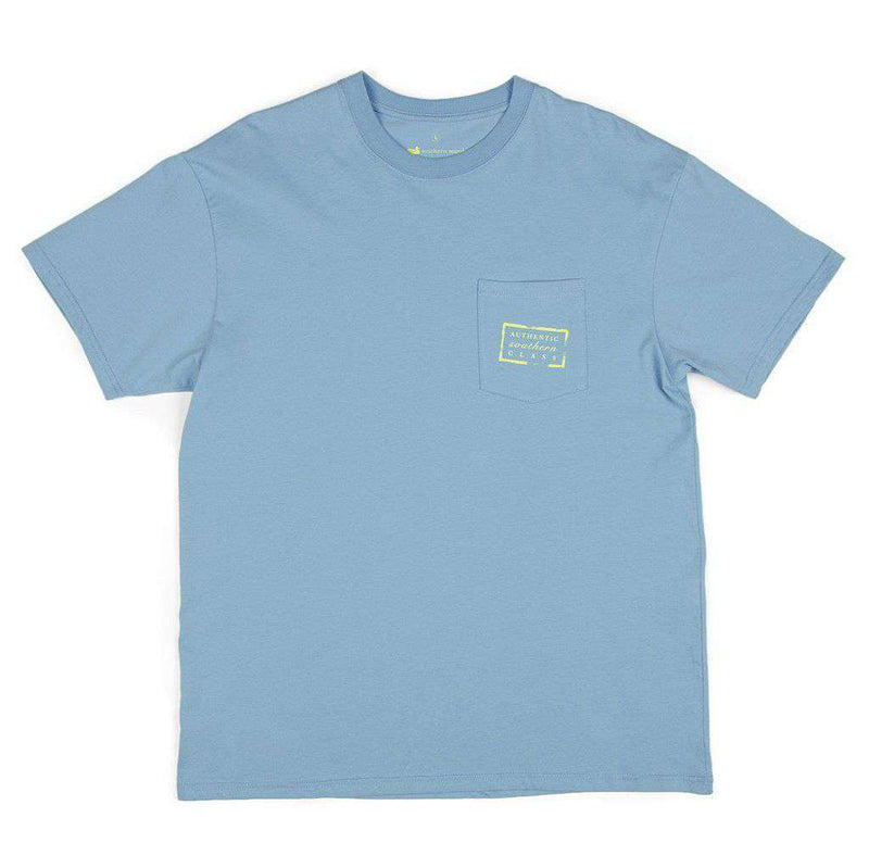 Authentic Tee in Breaker Blue by Southern Marsh - Country Club Prep
