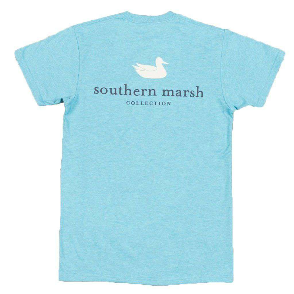 Authentic Tee in Washed Barbados Blue by Southern Marsh - Country Club Prep