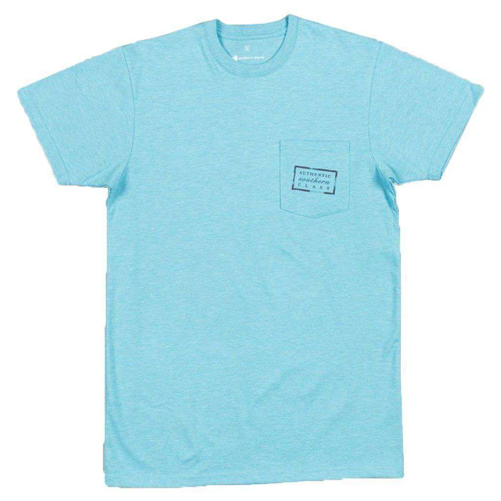 Authentic Tee in Washed Barbados Blue by Southern Marsh - Country Club Prep