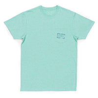 Authentic Tee in Washed Bimini Green by Southern Marsh - Country Club Prep