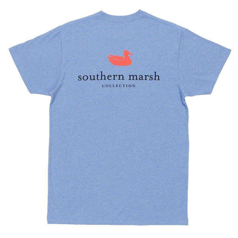 Authentic Tee in Washed Blue by Southern Marsh - Country Club Prep