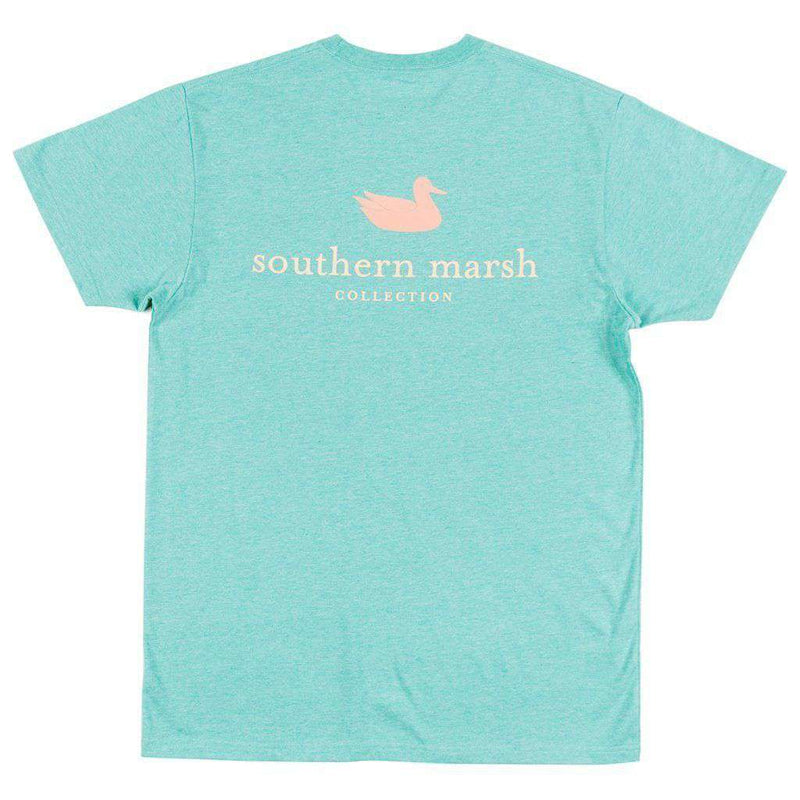 Authentic Tee in Washed Kelly by Southern Marsh - Country Club Prep