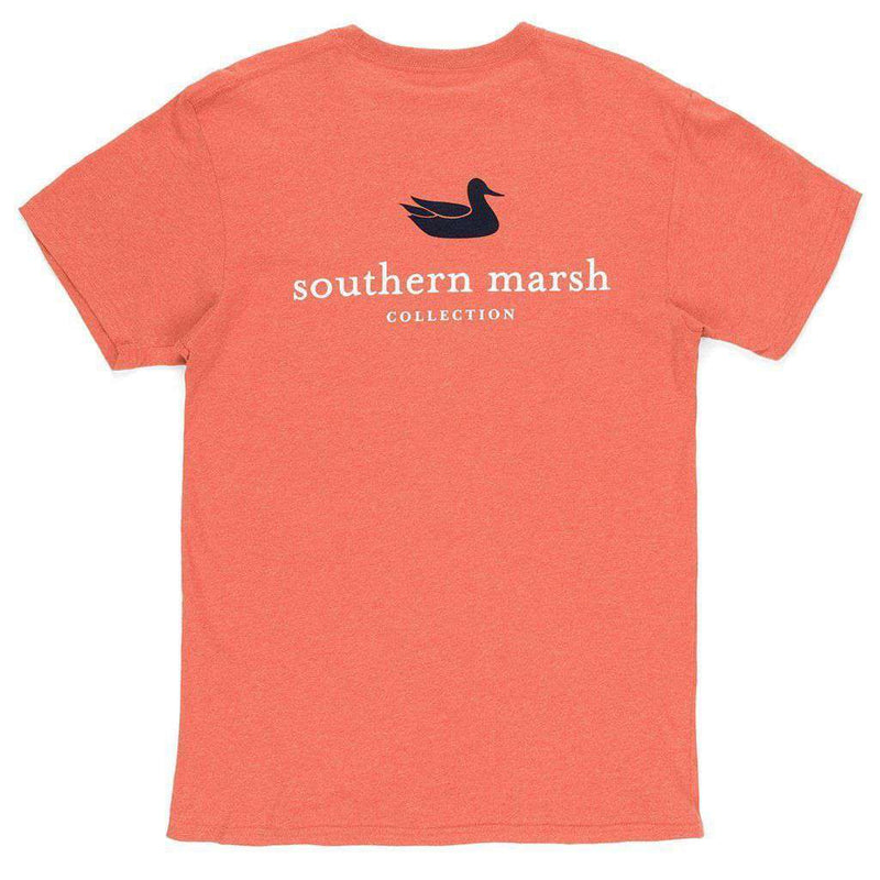 Authentic Tee in Washed Red by Southern Marsh - Country Club Prep