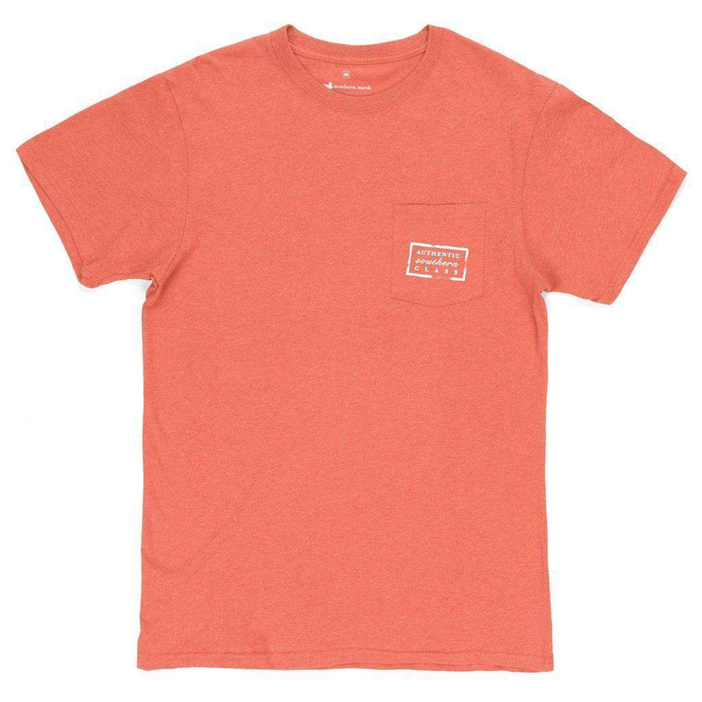 Authentic Tee in Washed Red by Southern Marsh - Country Club Prep