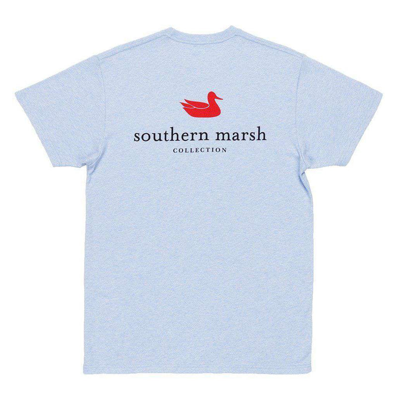 Authentic Tee in Washed Sky Blue by Southern Marsh - Country Club Prep