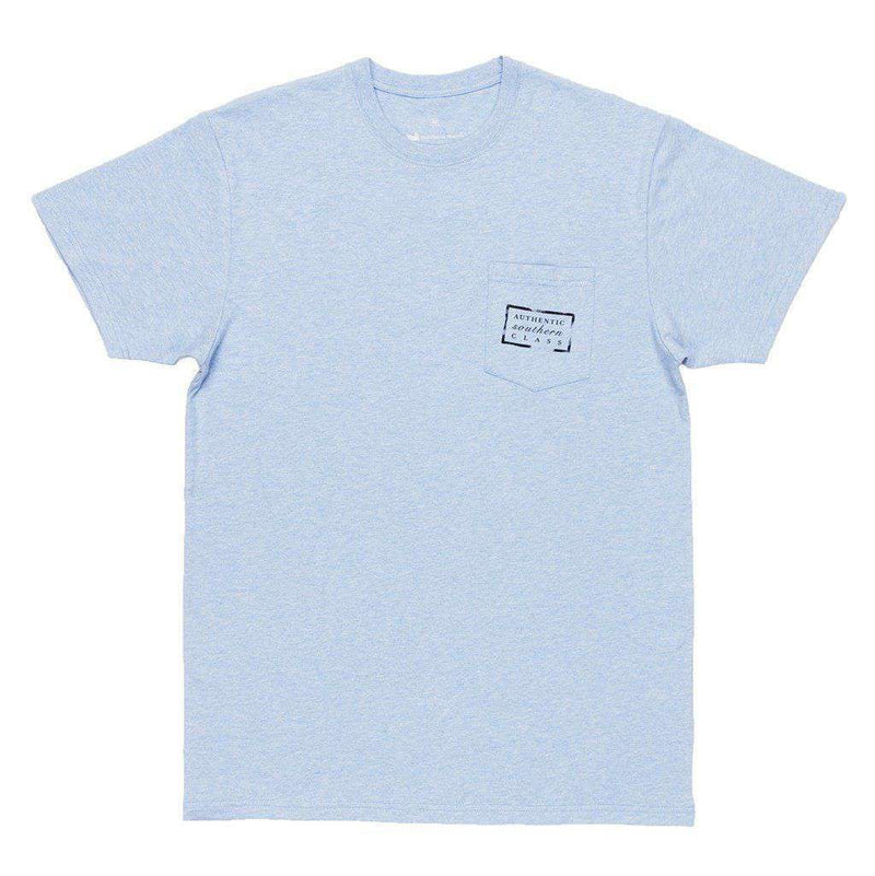 Authentic Tee in Washed Sky Blue by Southern Marsh - Country Club Prep