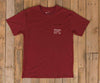 Authentic Texas Heritage Tee in Maroon by Southern Marsh - Country Club Prep