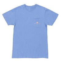 Azalea Festival Series Tee in Washed Blue by Southern Marsh - Country Club Prep