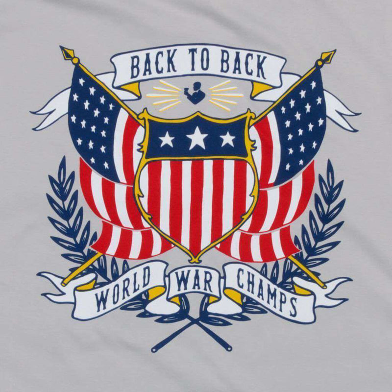 Back to Back Crest Long Sleeve Pocket Tee in Apollo by Rowdy Gentleman - Country Club Prep