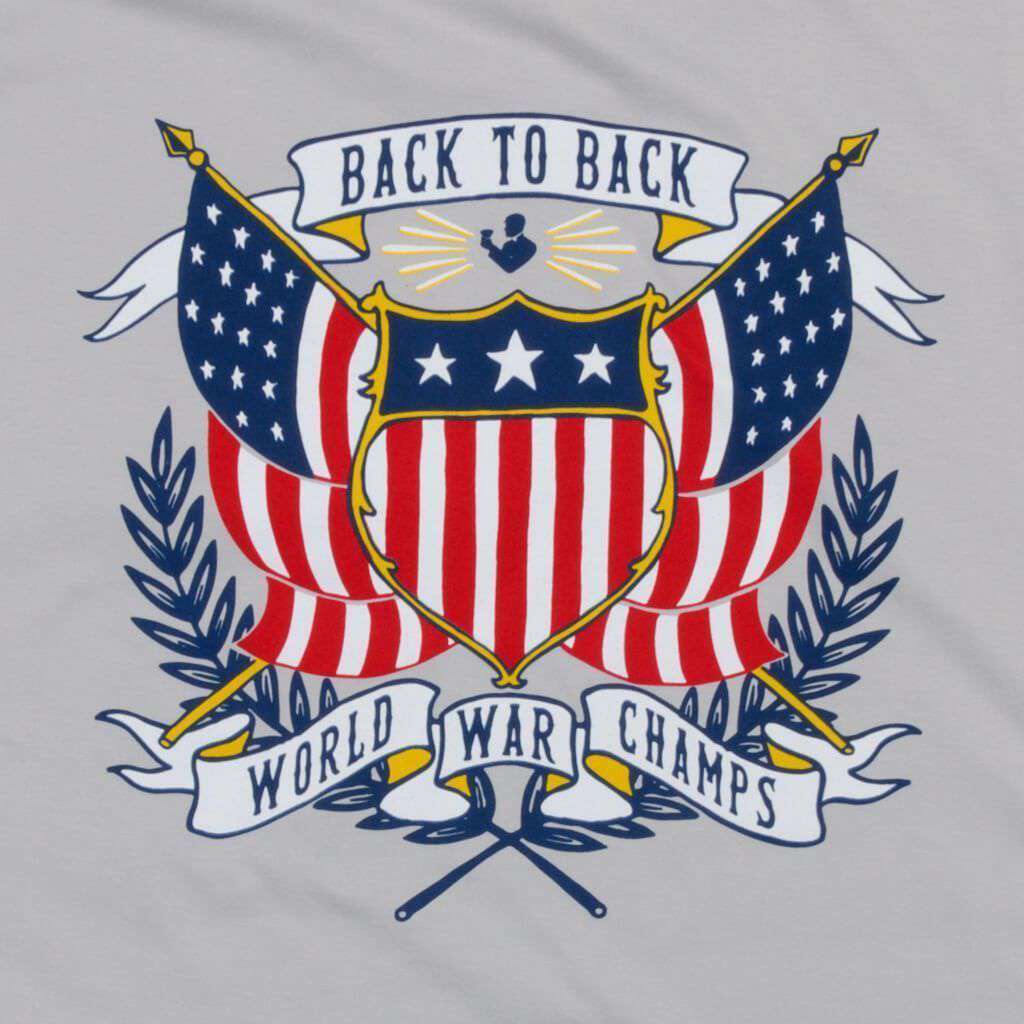 Back to Back Crest Short Sleeve Pocket Tee in Apollo by Rowdy Gentleman - Country Club Prep