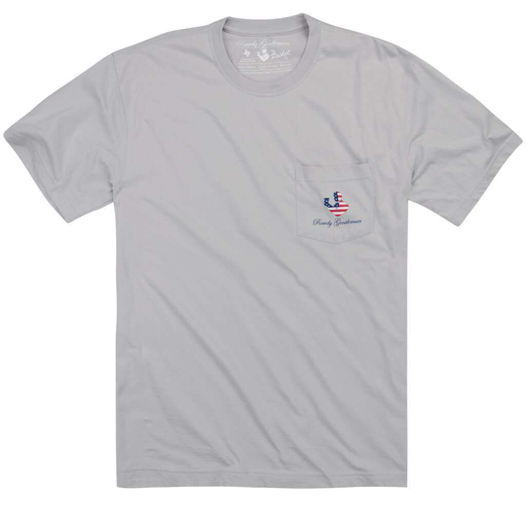 Back to Back Crest Short Sleeve Pocket Tee in Apollo by Rowdy Gentleman - Country Club Prep