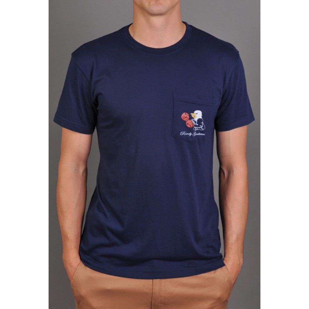 Back to Back World War Champs Pocket Tee in Red by Rowdy Gentleman main image 1