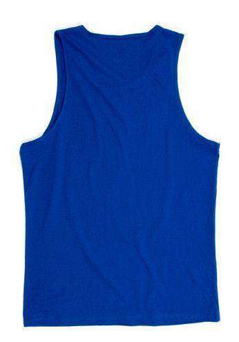 Back to Back World War Champs Tank Top in Royal by Rowdy Gentleman - Country Club Prep