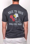 Back to Back World War Champs Tee - Eagle Edition - in Smoke by Rowdy Gentleman - Country Club Prep