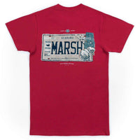 Backroads Collection - Alabama Tee in Crimson by Southern Marsh - Country Club Prep