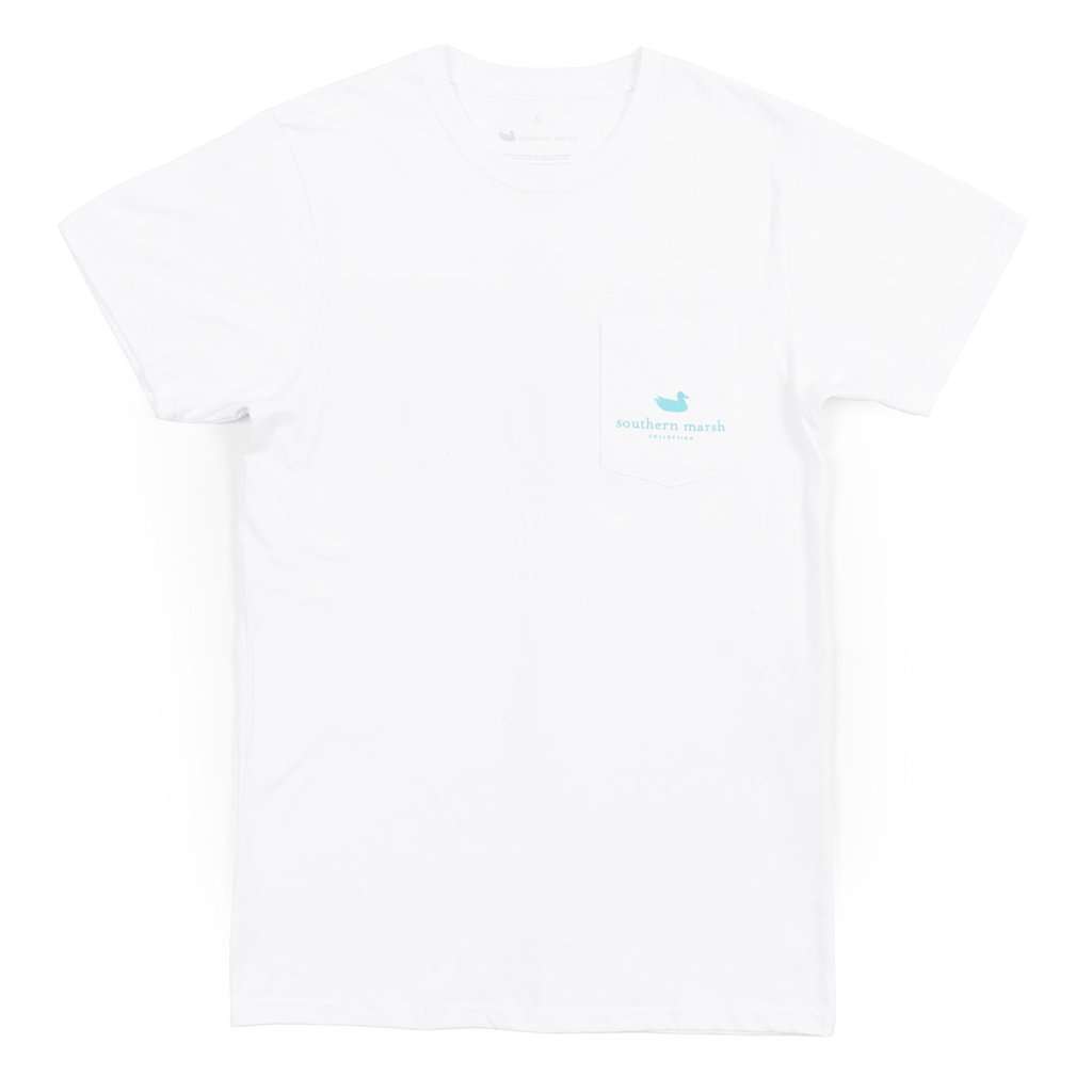 Backroads Collection - Georgia Tee in White by Southern Marsh - Country Club Prep