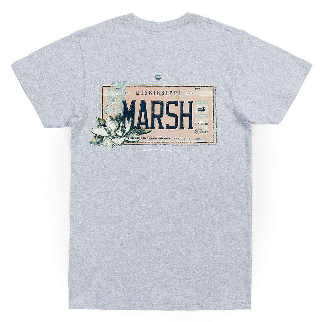 Backroads Collection - Mississippi Tee in Light Gray by Southern Marsh - Country Club Prep