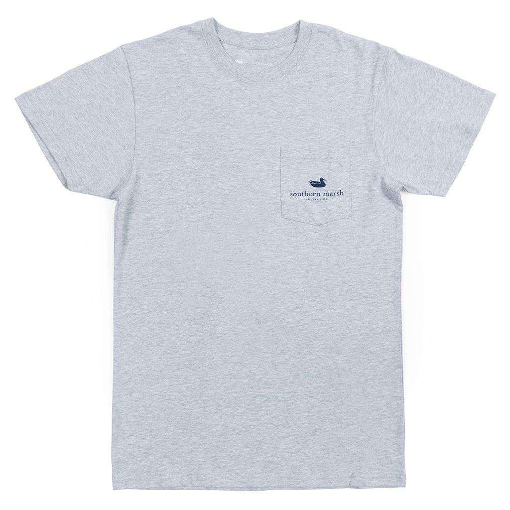 Backroads Collection - Mississippi Tee in Light Gray by Southern Marsh - Country Club Prep