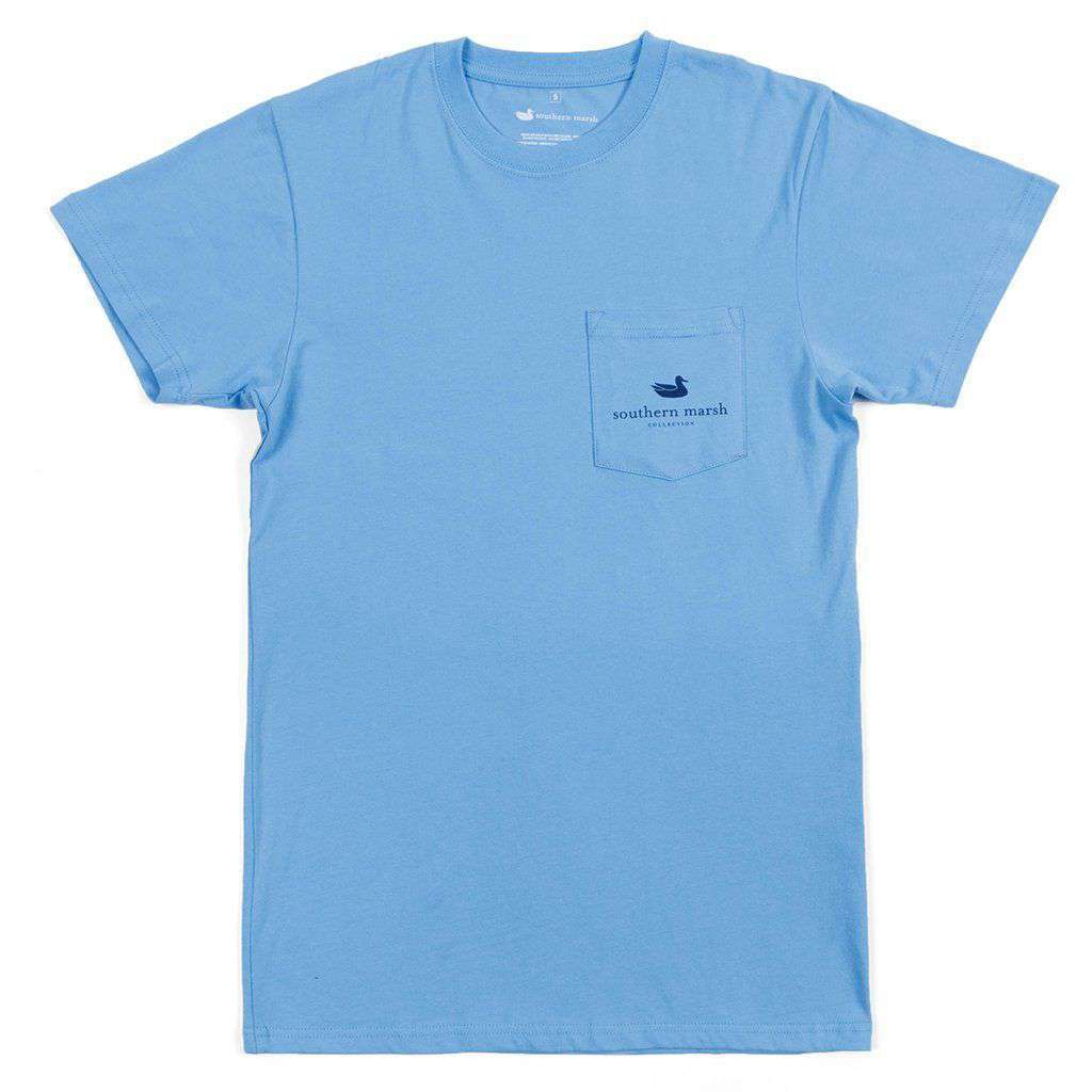 Backroads Collection - North Carolina Tee in Breaker Blue by Southern Marsh - Country Club Prep