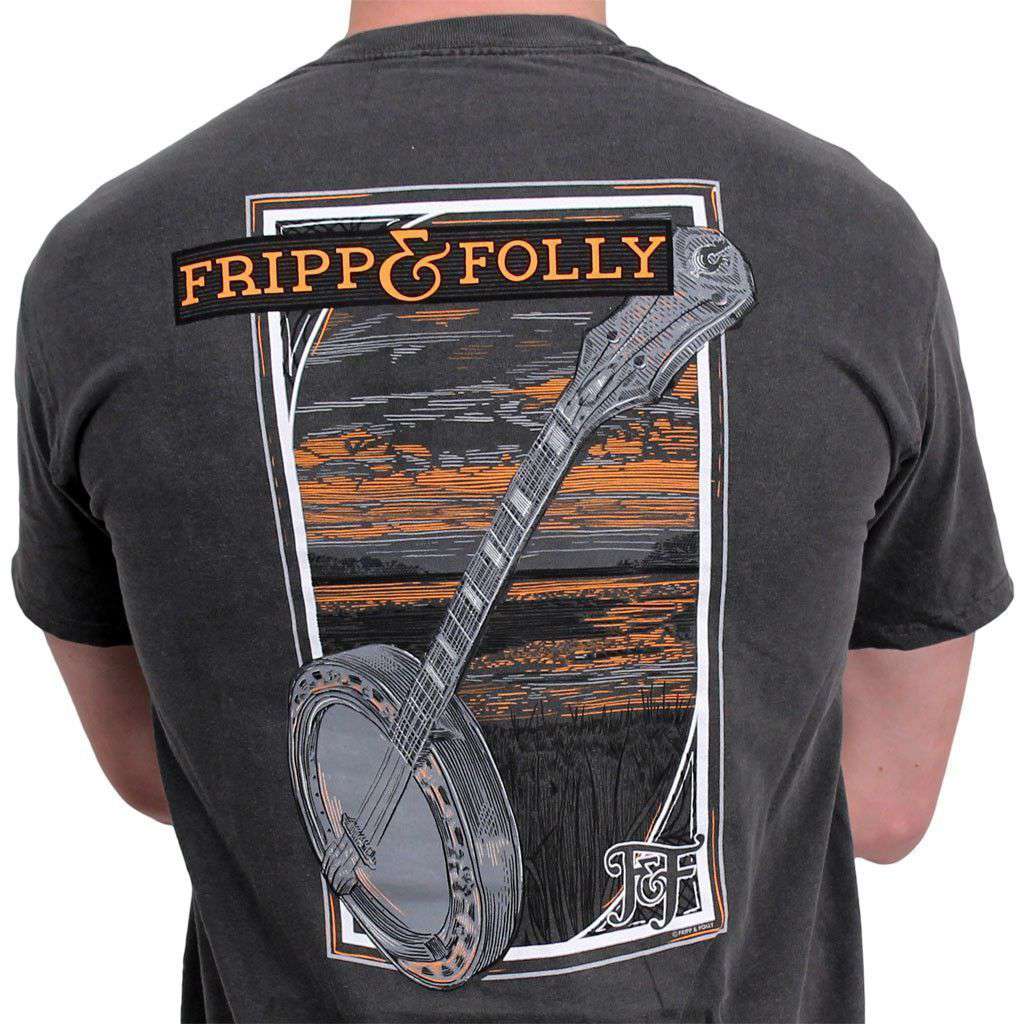 Banjo Tee in Pepper Grey by Fripp & Folly - Country Club Prep