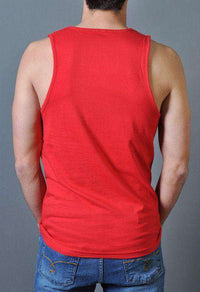 Bateman Power Moves Tank Top in Red by Rowdy Gentleman - Country Club Prep