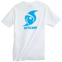 Batten Down T-Shirt in Classic White by Southern Tide - Country Club Prep