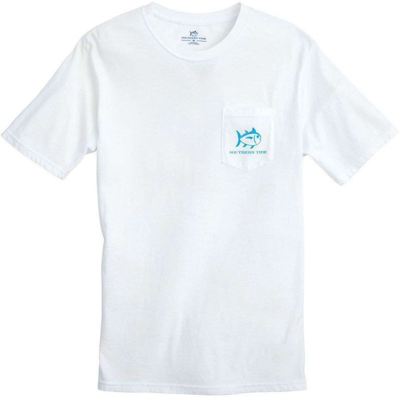 Batten Down T-Shirt in Classic White by Southern Tide - Country Club Prep