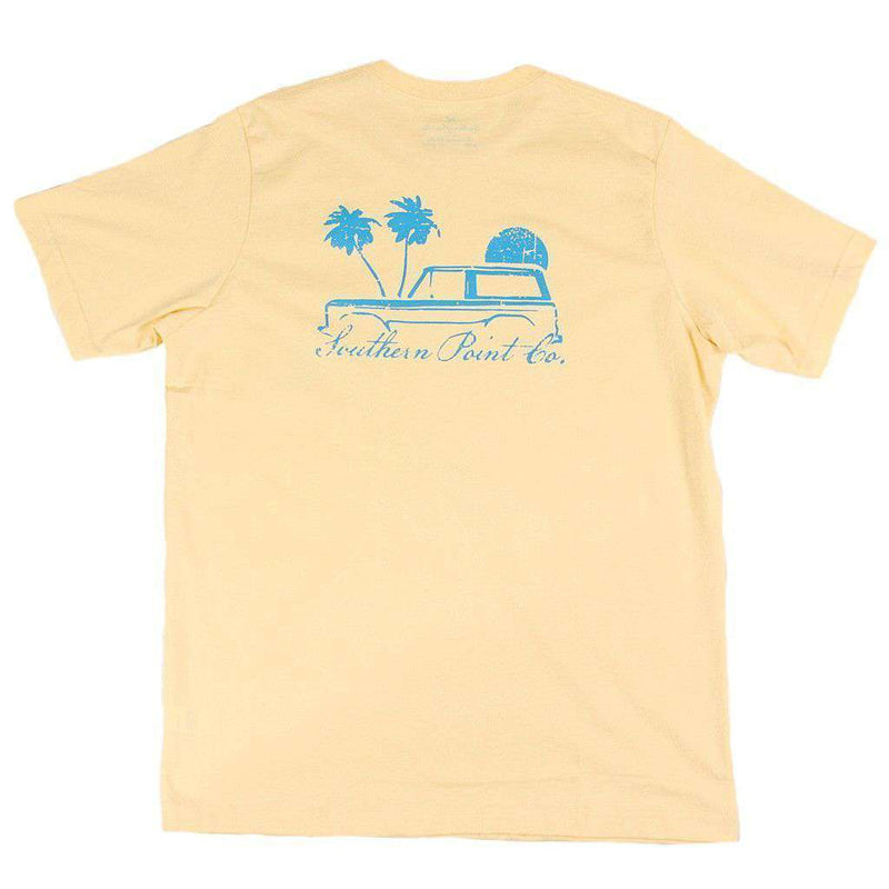 Beach Cruiser Tee in Sunlight Yellow by Southern Point Co. - Country Club Prep